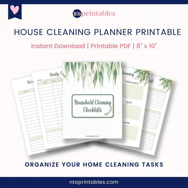 NTO-Printables-Cleaning Checklists-Printables