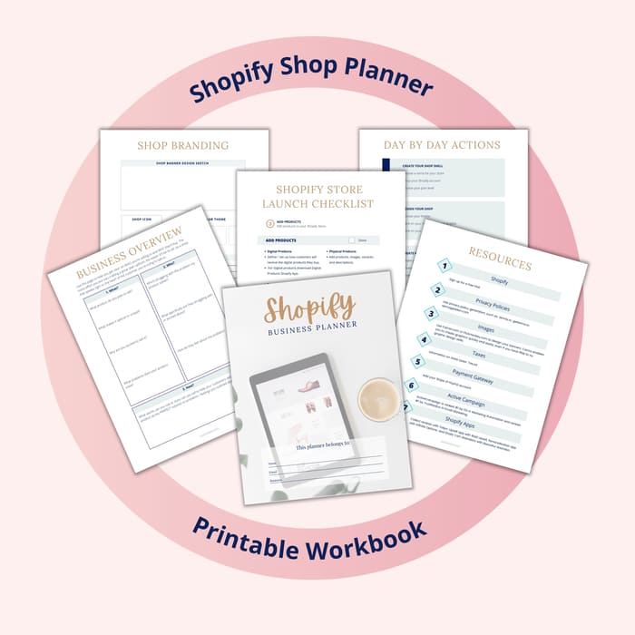Shopify Store Planner Printables | NTO Printables