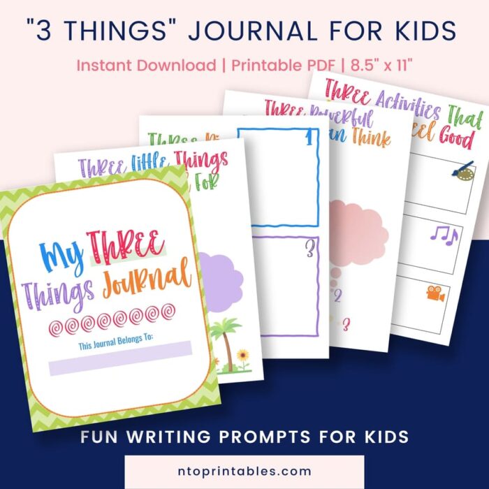 Three Things Journal for Kids-NTO Printables-3